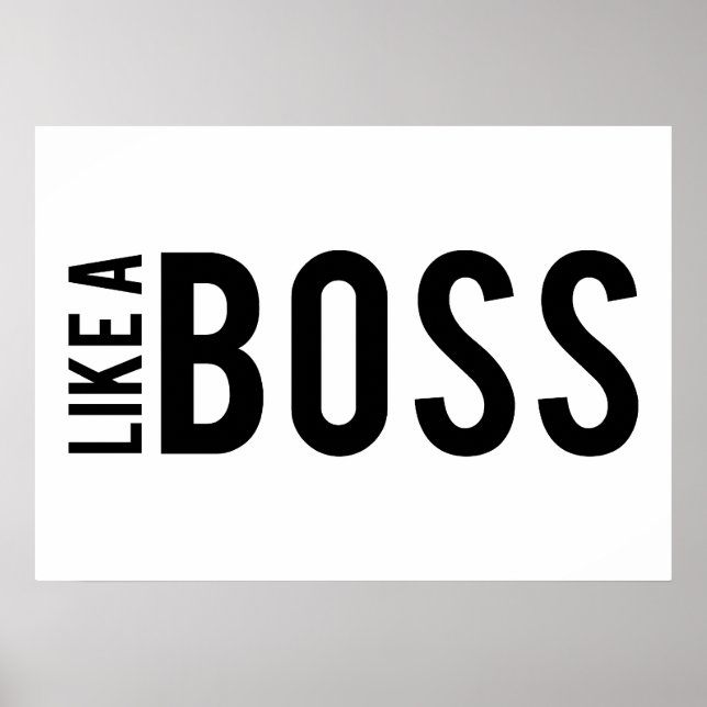 LIKE a BOSS Poster (Front)