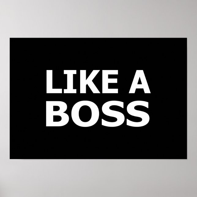 Like A Boss Poster (Front)