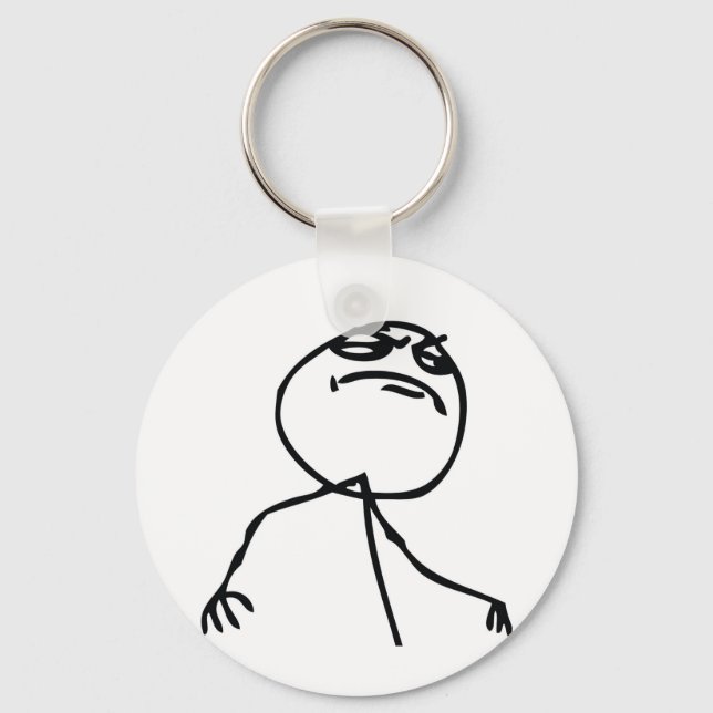 Like a Boss Troll Keychain (Front)