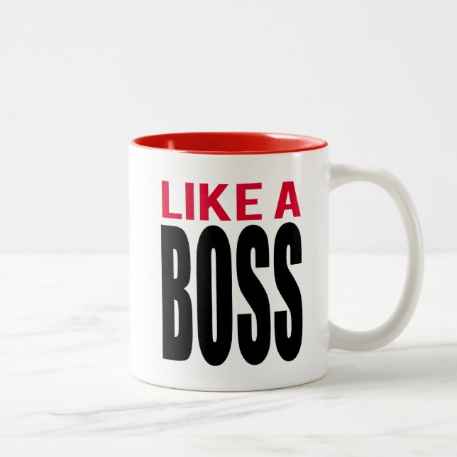 Like A Boss Two-Tone Coffee Mug (Right)