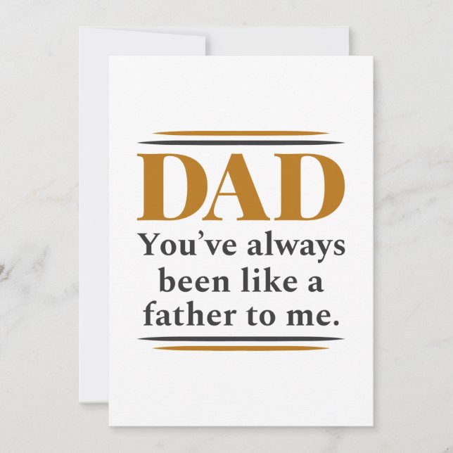 Like A Father Thank You Card (Front)