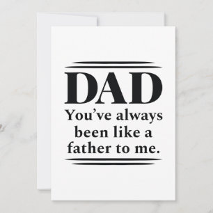 Like A Father Thank You Card