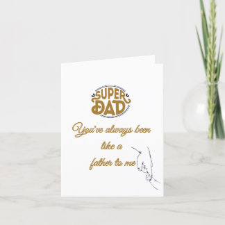 Like A Father To Me, Father's Day Thank You Card