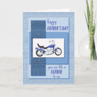 Like a father to me, Father's day with a motorbike