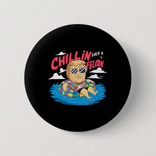 Like A Felon Donald Trump In A Beach Election 2 Inch Round Button