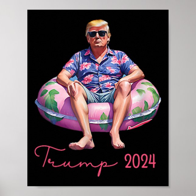 Like A Felon Funny Trump Summer 2024 2 Sided 1  Poster (Front)