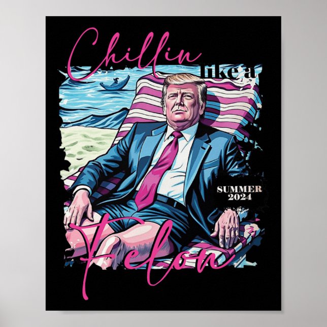 Like A Felon Summer 2024 Take America Back Trump  Poster (Front)