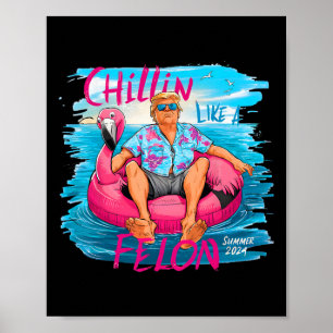 Like A Felon Trump For President 2024 1 Poster