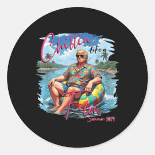 Like A Felon Trump For President 2024 Classic Round Sticker