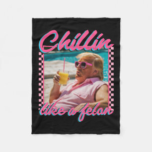 Like A Felon Trump Shirt Republican Funny Trump 20 Fleece Blanket