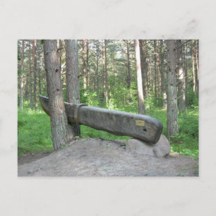Like a knife through butter. Postcard