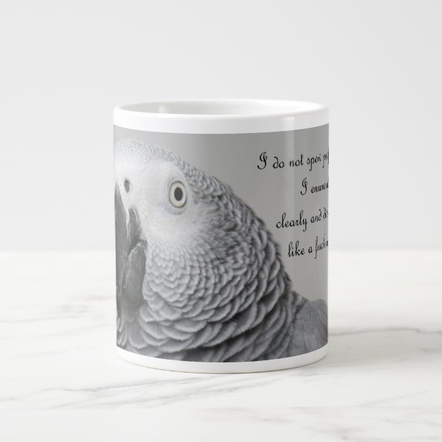Like A Lady Large Coffee Mug (Front)