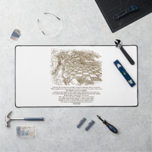 Like A Large Chessboard Game Of Chess Wonderland Desk Mat