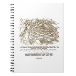 Like A Large Chessboard Game Of Chess Wonderland Notebook