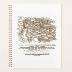 Like A Large Chessboard Game Of Chess Wonderland Planner