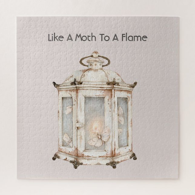 Like A Moth To A Flame Jigsaw Puzzle (Vertical)