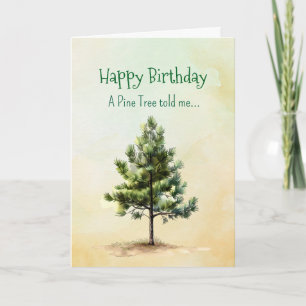 Like a Pine Tree Spirit  Birthday Personalities  Card