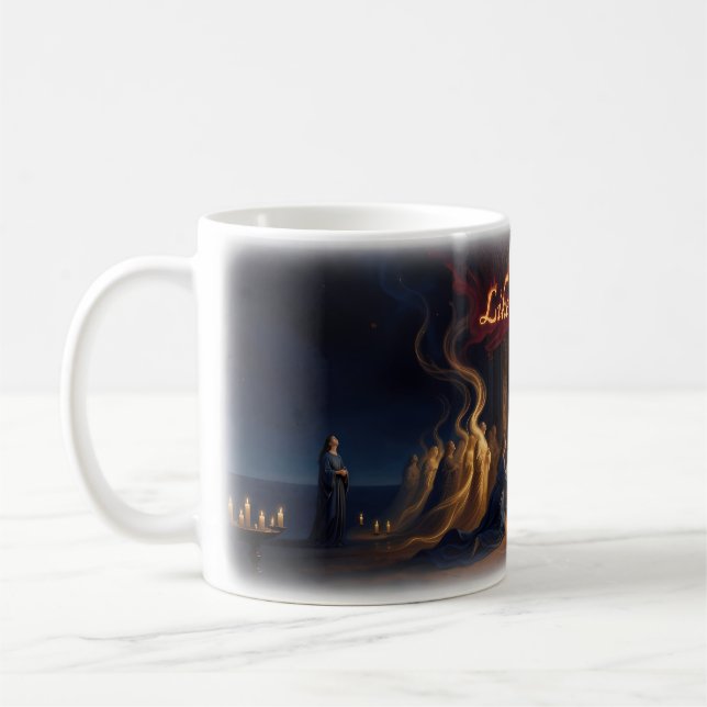 Like a Prayer — Fire and Grace Sacred Light Mug (Left)