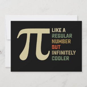 Like a Regular Number But Infinitely Cooler Pi Day Invitation