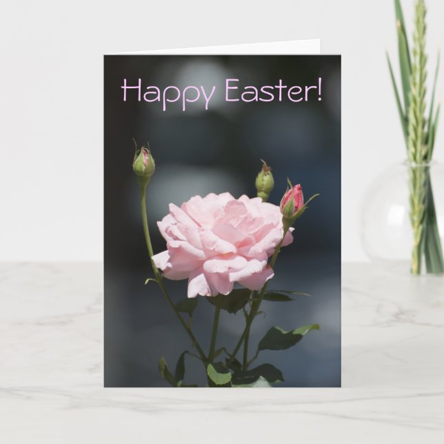 Like a rose, Happy Easter! Holiday Card (Front)