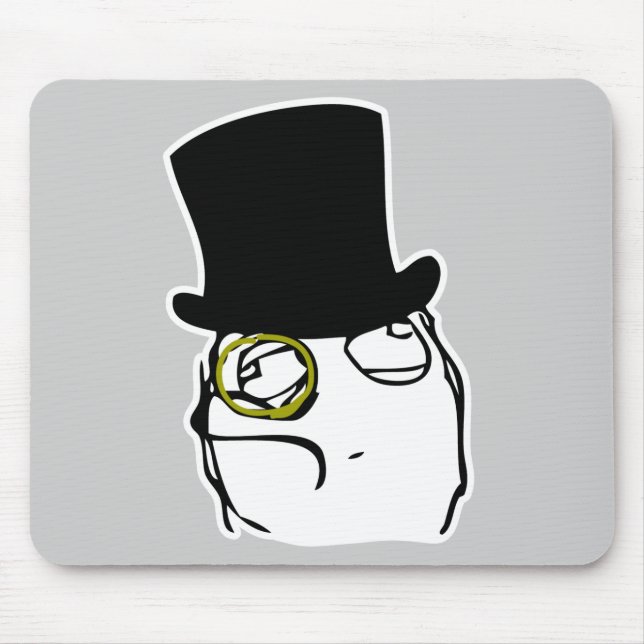 Like a Sir Rage Face Meme Mouse Pad (Front)