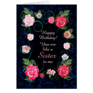 Like a Sister Birthday Beautiful Roses
