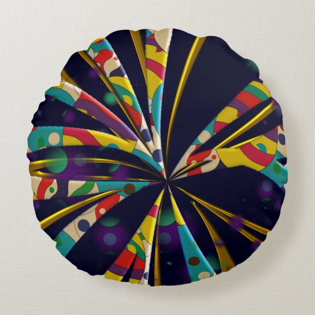 Like a sun round pillow (Front)