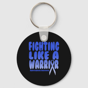 Like A Warrior! Hydrocephalus Awareness Keychain