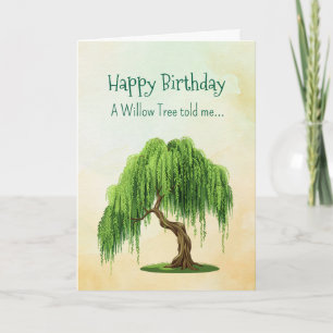 Like a Willow Tree Spirit  Birthday Personalities  Card