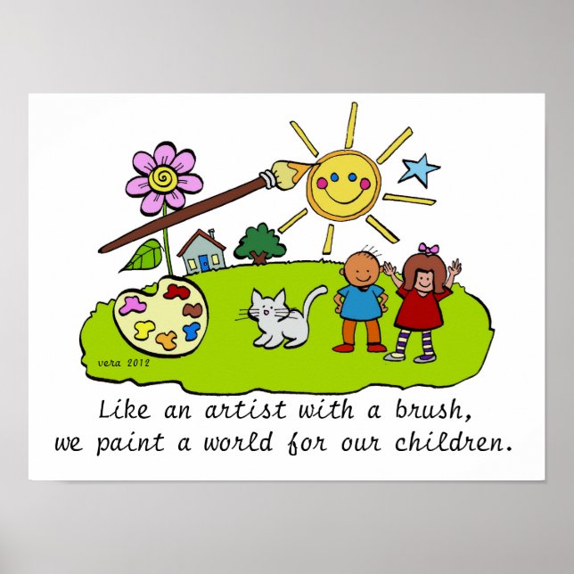 Like An Artist With a Brush Poster (Front)