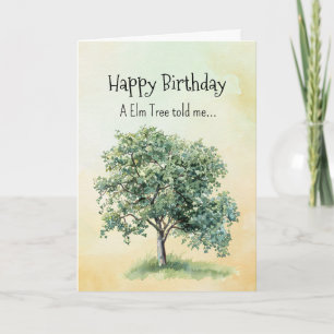 Like an Elm Tree Spirit Birthday Personalities Card