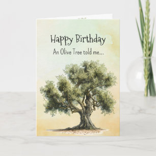 Like an Olive Tree Spirit Birthday Personalities Card