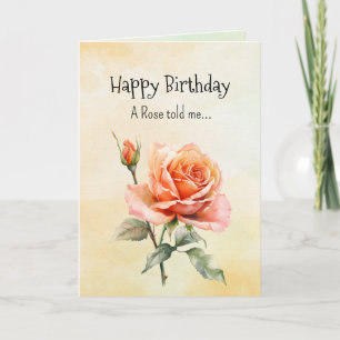 Like an Rose Your Spirit  Birthday Personalities  Card