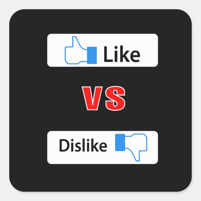 Like and dislike - sticker (Front)