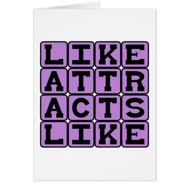 Like Attracts Like, Rule of Attraction (Front)
