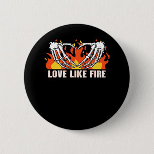Like Classic - Skeleton Hands Heart  2 Inch Round Button