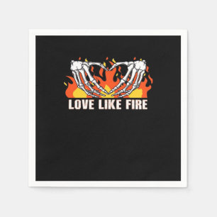 Like Classic - Skeleton Hands Heart  Napkin