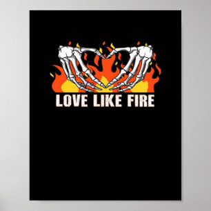Like Classic - Skeleton Hands Heart  Poster