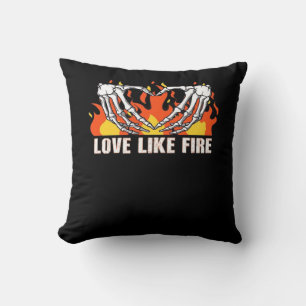 Like Classic - Skeleton Hands Heart Throw Pillow