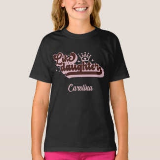 Like Daughter | Matching Mom and Kid - Black T-Shirt