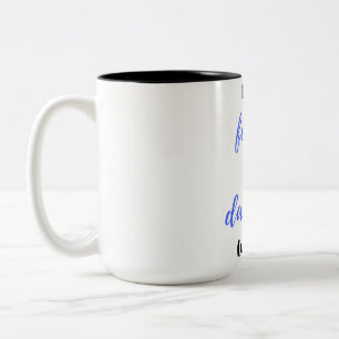 Like Father Like Daughter Uh Oh bl Two-Tone Coffee Mug