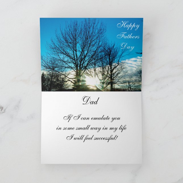 LIKE FATHER, LIKE SON card (Inside)