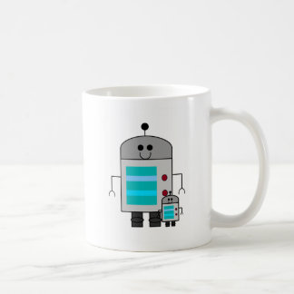 Like father like son robot coffee mug
