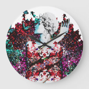 Like Flowering Flowers Large Clock