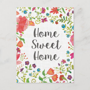 Like Frida V   Home Sweet Home Postcard