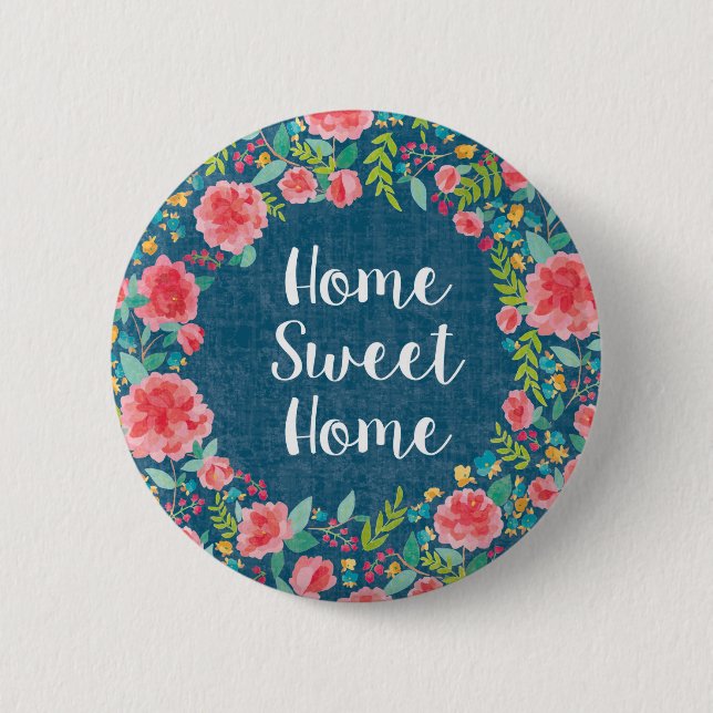 Like Frida VII | Home Sweet Home 2 Inch Round Button (Front)