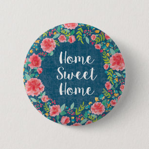 Like Frida VII Home Sweet Home 2 Inch Round Button