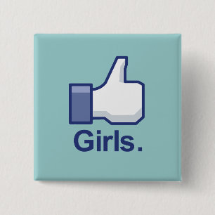 Like Girls 2 Inch Square Button