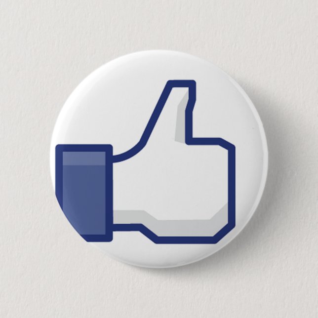 Like Hand 2 Inch Round Button (Front)