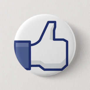 Like Hand - FB Thumbs Up 2 Inch Round Button